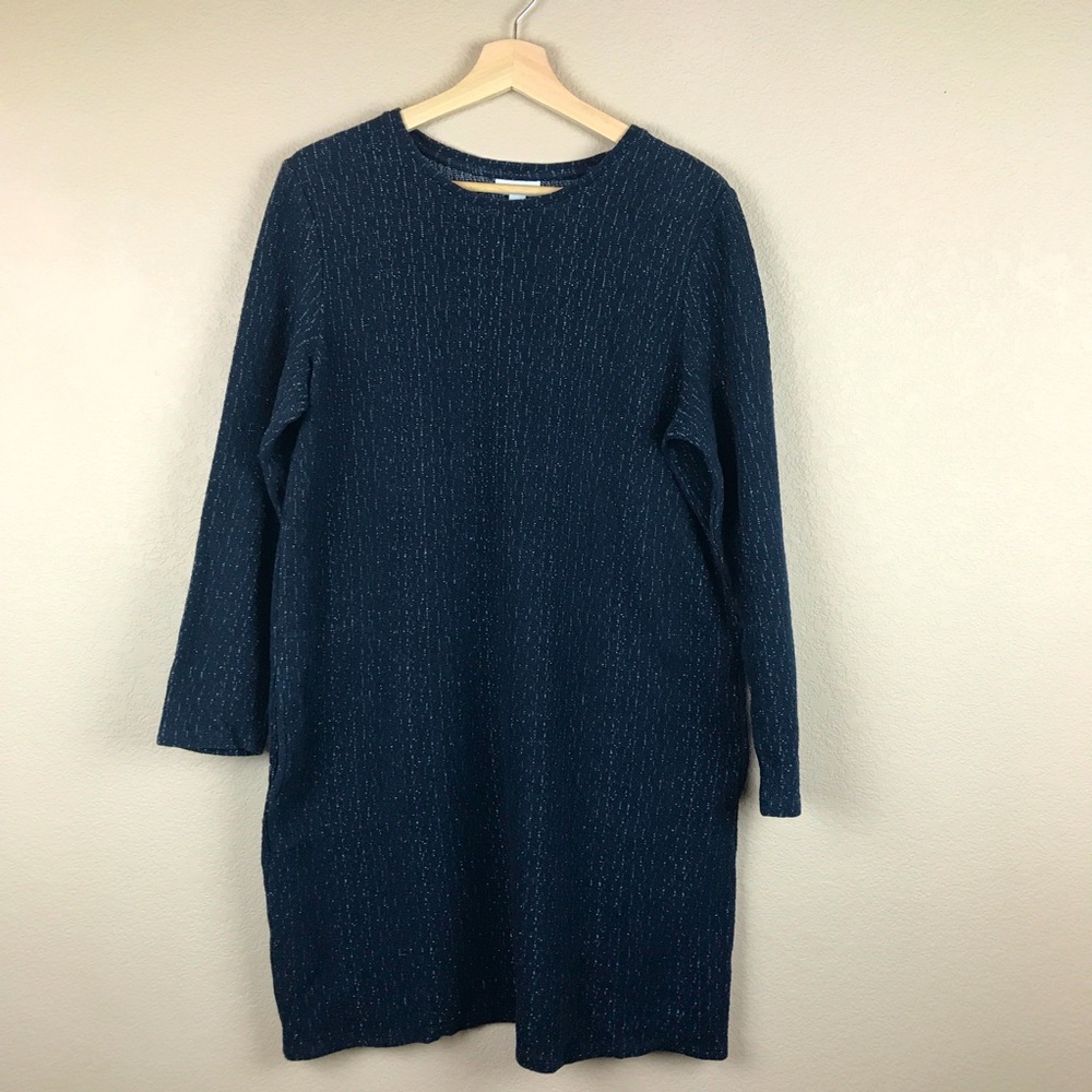 Pure Jill/J. Jill Tunic Shift Dress in Dark Blue